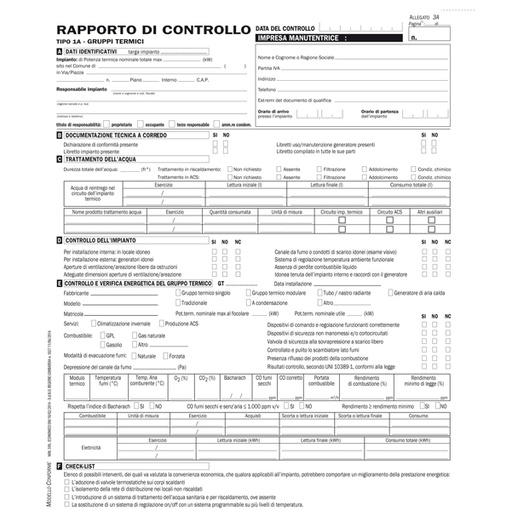 [D90741] 25 rapporti controllo efficienza energetica Reg.Lombardia T1A 29,7x21cm snap3c.