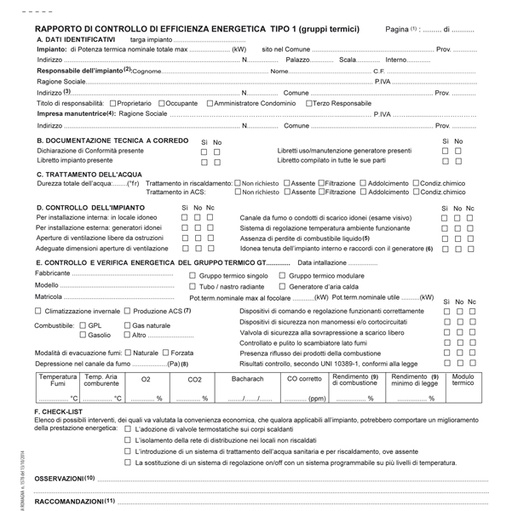 [D90742] 25 rapporti controllo efficienza energetica Reg.Emilia R. T1 29,7x21cm snap3c.