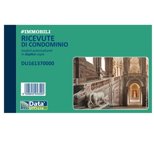[D90877] Blocco ricevute condominio 50/50copie autor. 10x16,8cm DU161370000