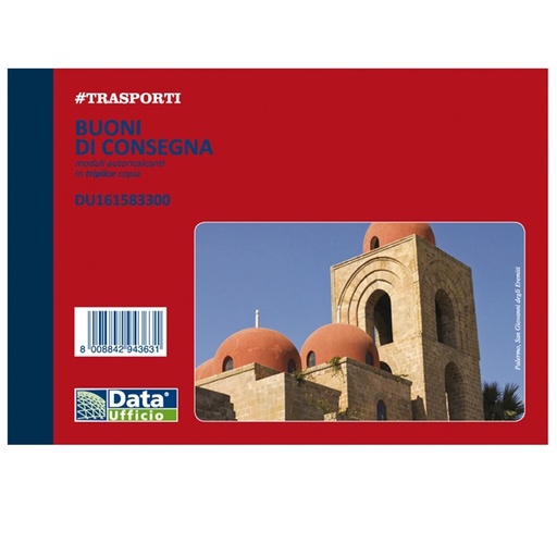 [D90881] Blocco buoni di consegna 33/33/33copie autor. 11,5x16,5cm DU161583300