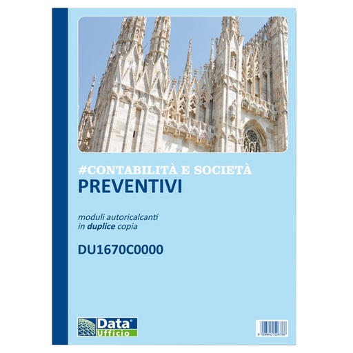 [D90897] Blocco Preventivi/Ordini banchetti 50/50 copie autoric. DU1670C0000