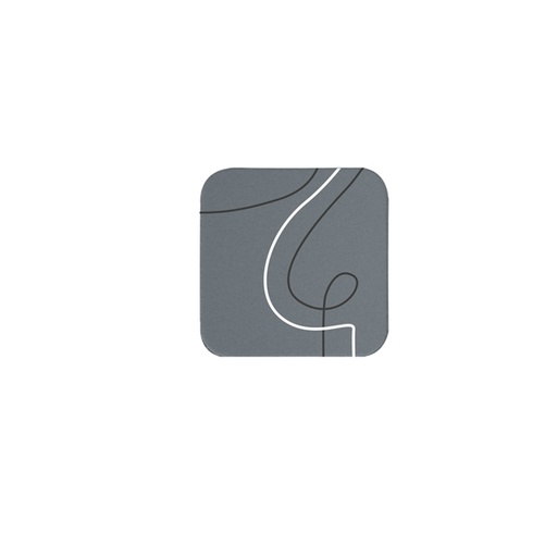 [D91143] Sottobicchiere 10x10cm Linea Linee - tortora