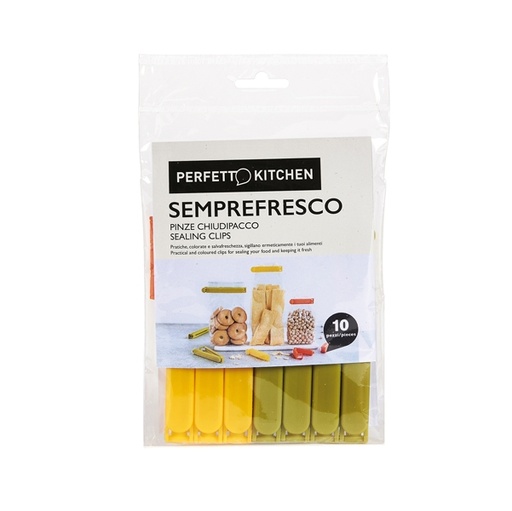 [D91150] Set 10 Pinze chiudi pacco Semprefresco Perfetto