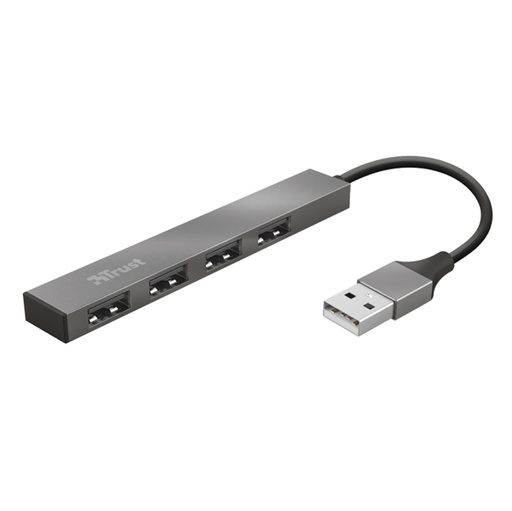 [D91166] Hub Mini USB a 4 porte in alluminio Halyx -Trust