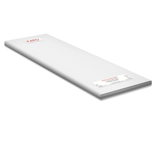 [D91350] 100 Tovaglie in fibra riciclata 100x100cm Bianca Fato