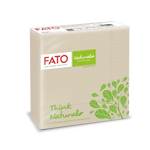 [D91356] 50 tovaglioli carta 33x33cm 2 veli Linea Natural Style Fato