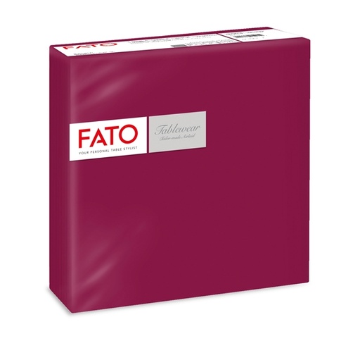 [D91357] 50 tovaglioli carta 40x40cm color bordeaux Linea Airlaid Fato