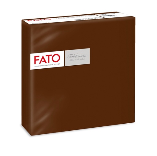 [D91358] 50 tovaglioli carta 40x40cm color cacao Linea Airlaid Fato