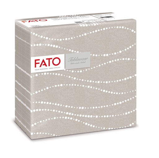 [D91368] 50 tovaglioli carta 40x40cm color perla/tortora Linea Airlaid Fato