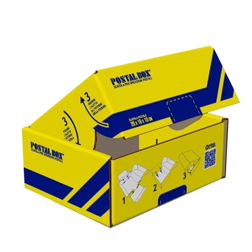 [D91393] Scatola spedizioni POSTAL BOX(R) f.to S 26x19x10cm BLASETTI