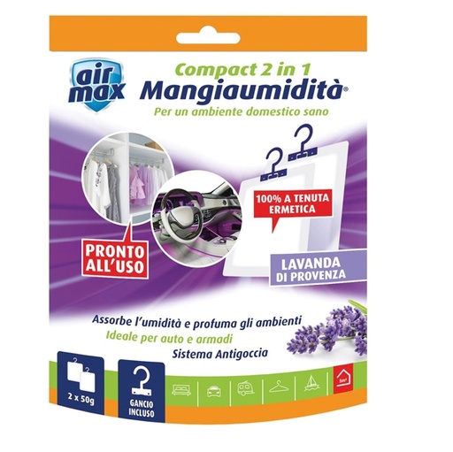 [D94800] Air Max 2 mangiaumidita' appendibile Compact 2 in 1 Lavanda di provenza 50gr