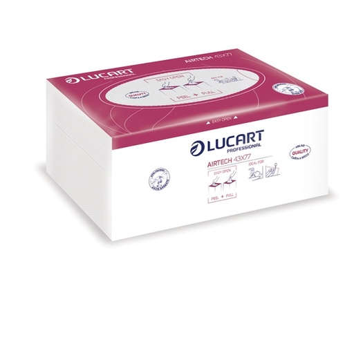 [D91477] 100 Panni Beauty piegati 43x77cm per estetisti e parrucchieri Airtech Lucart