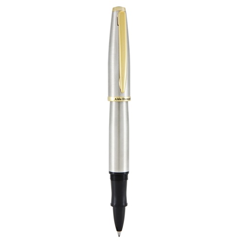 [D91492] Penna roller Aldo Domani punta M fusto silver Monteverde
