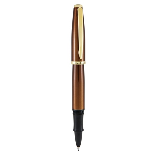 [D91495] Penna roller Aldo Domani punta M fusto tabacco Monteverde