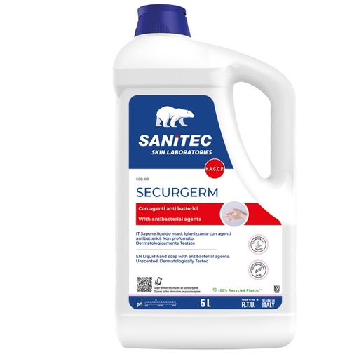[D91500] Sapone liquido 5Lt con antibatterico Securgerm Sanitec