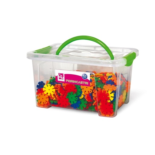 [D91576] Bauletto 420pz fiorincastri in plastica colori assortiti Cwr