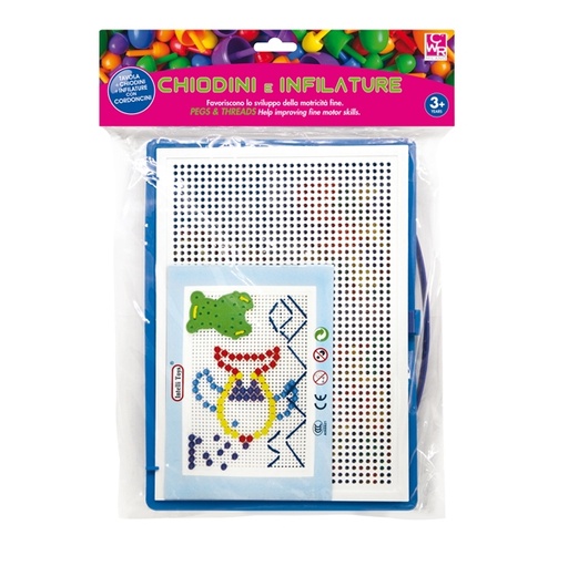 [D91577] Set chiodini e infilature in plastica colori assortiti Cwr