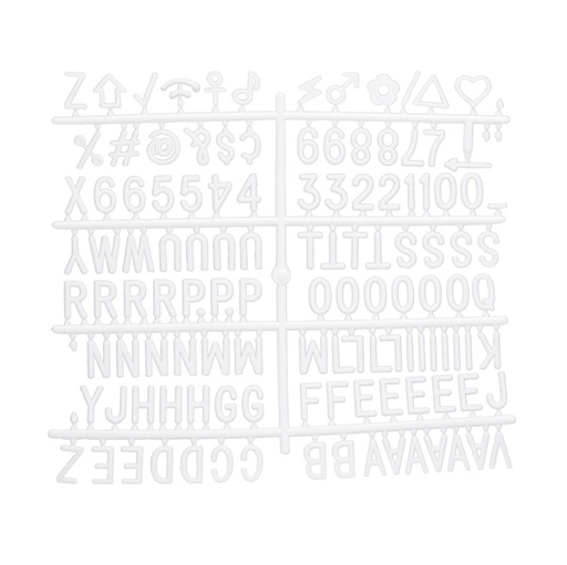 [D91593] Kit lettere aggiuntive per bacheche in feltro Securit