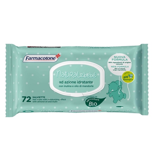[D91605] Busta da 72 Salviette idratanti Natural Bebe'