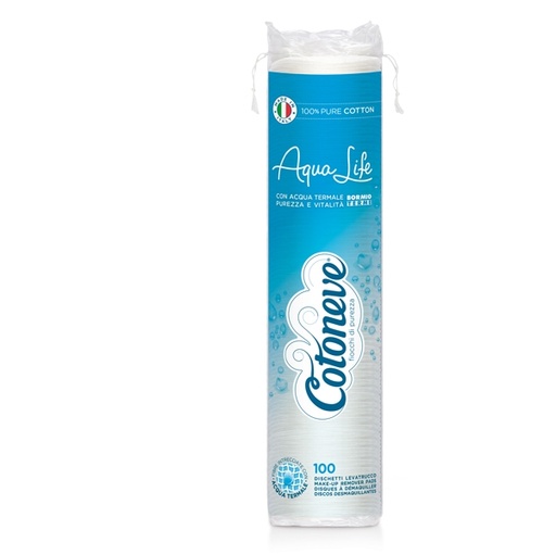 [D91631] Busta da 100 dichetti levatrucco in cotone Cotoneve
