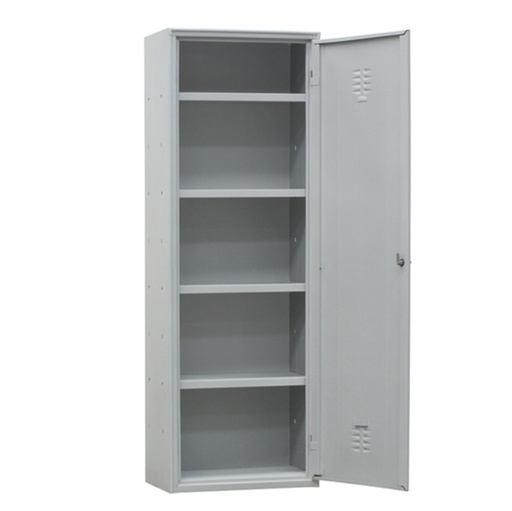 [D91661] Armadio multiuso in metallo a 1 anta 60x40xH180cm GRIGIO