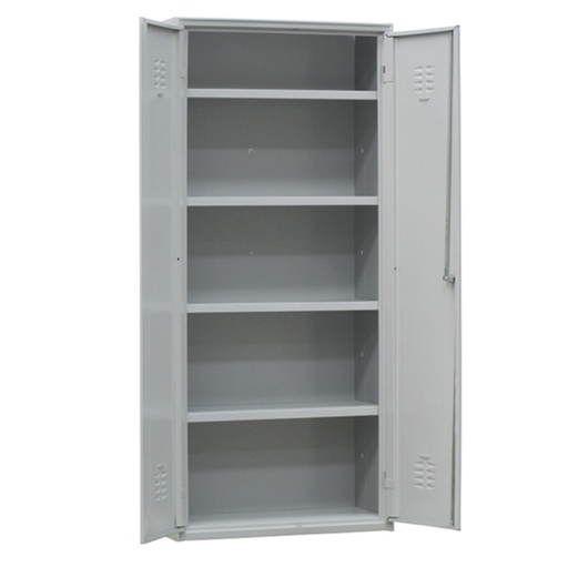 [D91662] Armadio multiuso in metallo a 2 ante 80x40xH180cm GRIGIO