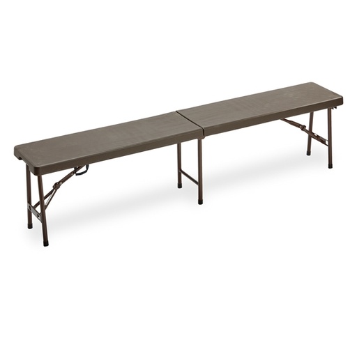 [D91679] Panca pieghevole L183cm in HDPE noce Horeca