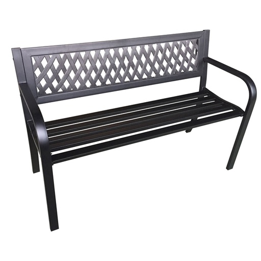 [D91690] Panca da giardino Boulevard L120cm in acciaio e ABS