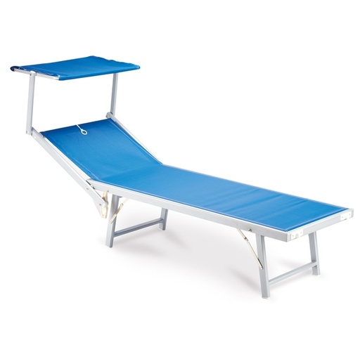 [D91699] Lettino con copertura blu Ibiza