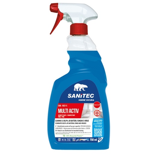[D91733] Disinfettante Multi Activ Bagno trigger da 750ml Sanitec