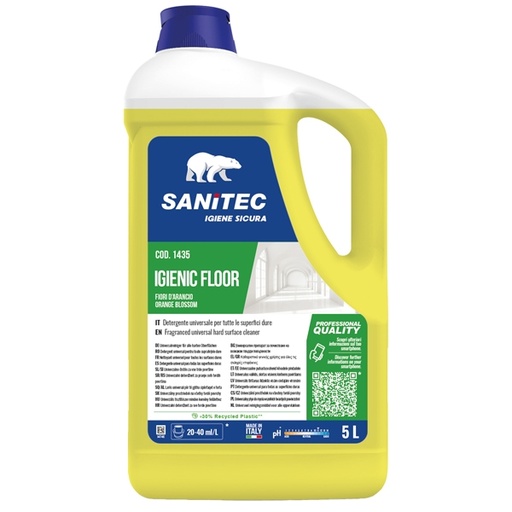 [D91765] Detergente Igienic Floor Fiori D'arancio 5Lt Sanitec