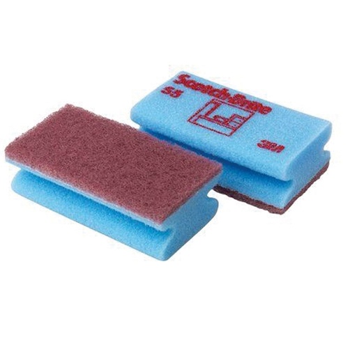 [D91813] Conf 10 spugne accoppiate blu Scotch-Brite(R) 55