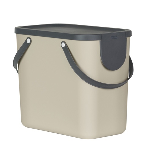 [D91837] Pattumiera ALBULA 25 Lt Cappuccino ROTHO