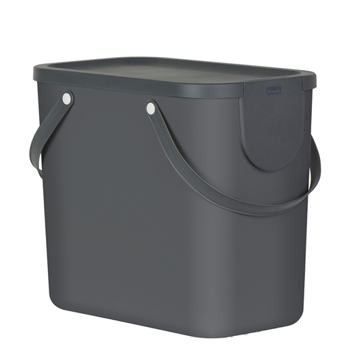 [D91838] Pattumiera ALBULA 25 Lt Antracite ROTHO