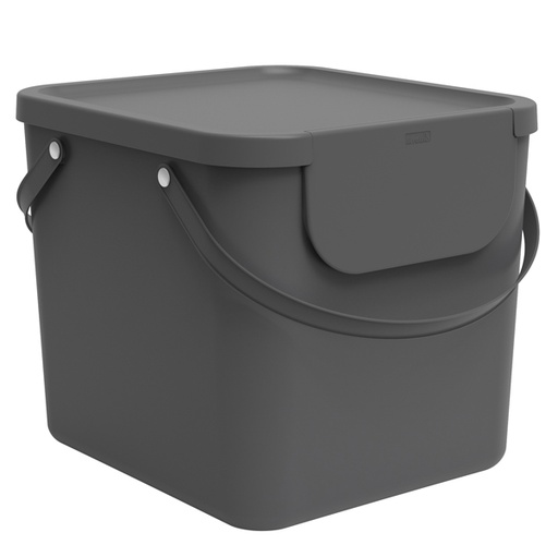 [D91842] Pattumiera ALBULA 40 Lt Antracite ROTHO