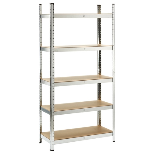 [D91863] Scaffale in metallo e MDF a 5 ripiani