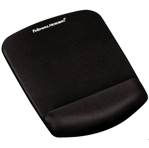 [D91886] Mousepad con poggiapolsi in FoamFusion Microban PlusTouch nero Fellowes