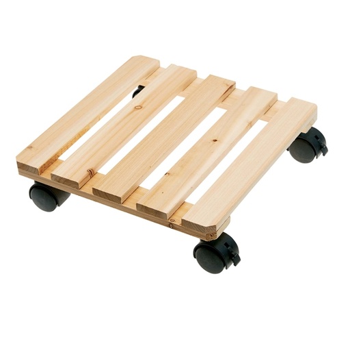 [D91937] Trolley portavaso in legno 30x30cm