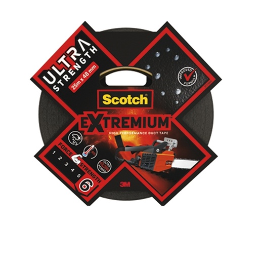 [D92061] Nastro adesivo EXTRA resistente ad alto spessore 48mmx25mnero Scotch(R)