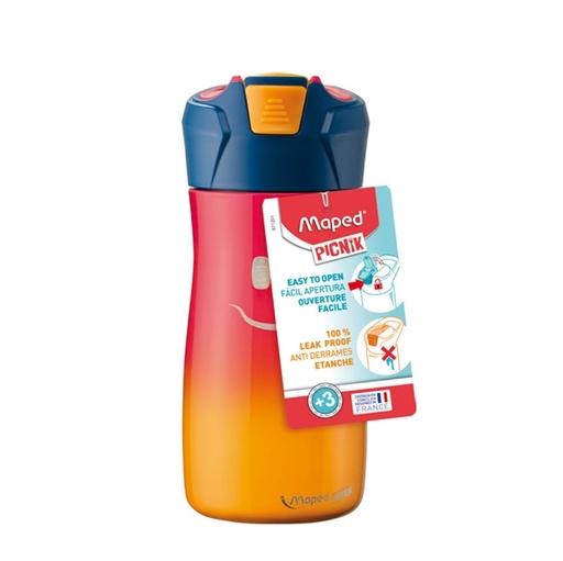[D92085] Borraccia acciaio inox 430ml rosa corallo Picnik Concept Maped