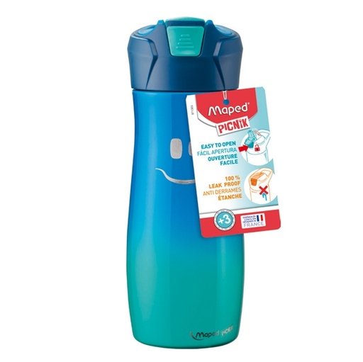 [D92088] Borraccia acciaio inox 580ml blu Picnik Concept Maped