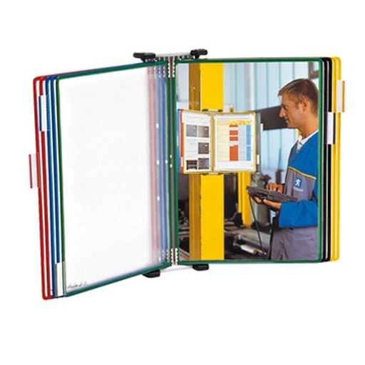 [D92175] Kit Leggio da muro in metallo + 10 buste f.to A3 multicolor Tarifold