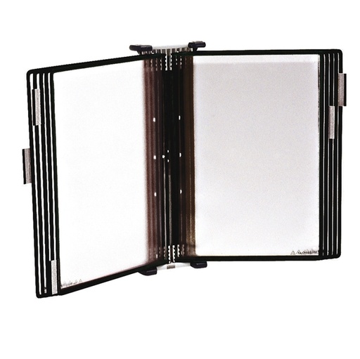 [D92178] Leggio antibatterico da muro + 10 buste f.to A4 nero Tarifold