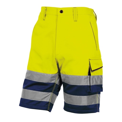 [D92275] Bermuda da lavoro alta visibilita' PHBE2 panostyle Tg. M giallo fluo