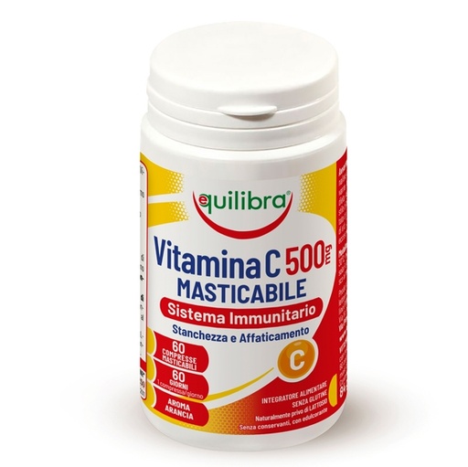 [D92288] Integratore Vitamina C500mg Masticabile Sistema Immunitario 60x1,4gr Equilibra