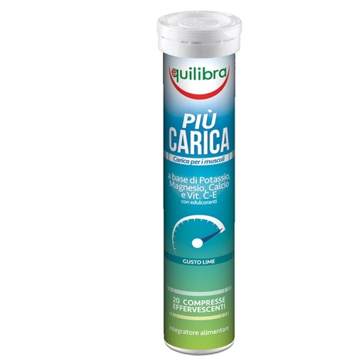 [D92291] Integratore Piu' Carica Gusto Lime 20 Compresse 90gr Equilibra