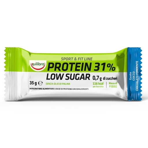 [D92298] Integratore SportFit LineProtein 31 LowSugar Cocco Cioccolato 35gr Equilibra
