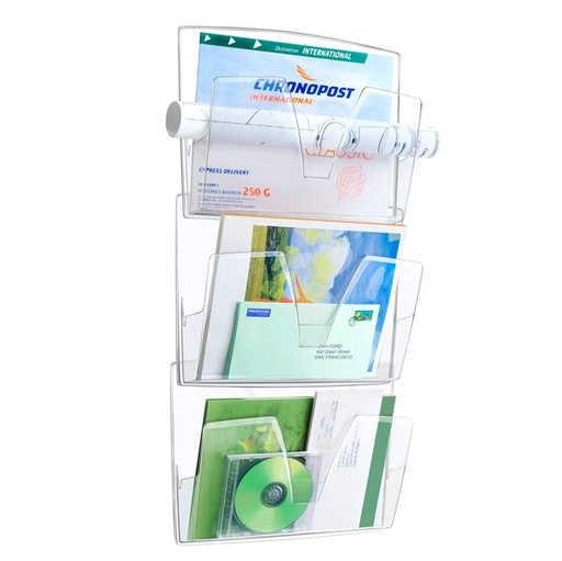 [D92302] Kit 3 portadepliant da parete Cep