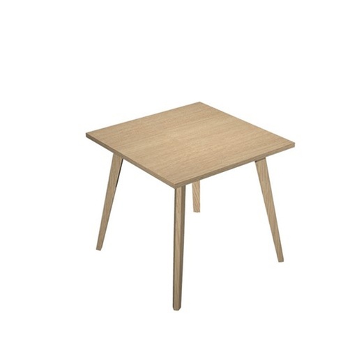 [D92449] Scrivania 80x80xH74,4cm Rovere/Rovere Woody