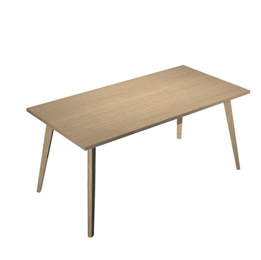 [D92458] Scrivania 160x80xH74,4cm Rovere/Rovere Woody